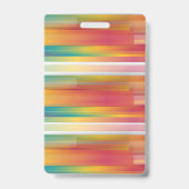 Badge de lignes colorées abstraites (Avant)
