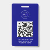 Badge de logo d'entreprise personnalisé avec code (Arrière)