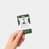 Badge de logo d'identification d'employé (Manuel / portable)