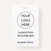 Badge de logo personnalisé (Dos)