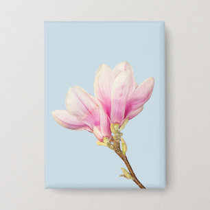 Badge de Magnolia rose