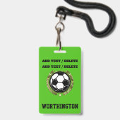 Badge de Maman du Foot (Arrière avec lanière)