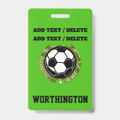 Badge de MAMAN du football (Arrière)