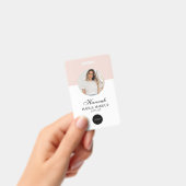 Badge de maquillage photo cheveux Logo Script Rose (Manuel / portable)