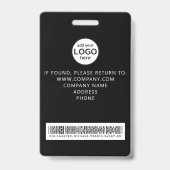 Badge de marbrage d'événement de code-barres de me (Arrière)