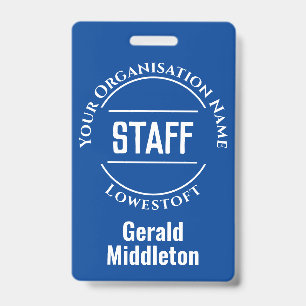 Badge de membre du personnel