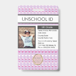 Badge de modèle d'élève pour l'enseignement à domi