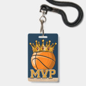 Badge de MVP de basket-ball (Avant avec lanière)