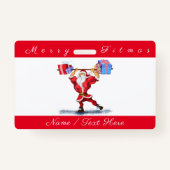 Badge de Noël personnalisé (Dos)