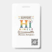 Badge de nom ʻOhana HIMELE Spam Musubi (Arrière)