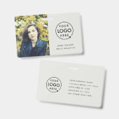 Badge de nom Carte | Badges d'identification perso (Avant & arrière)