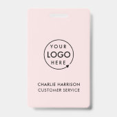 Badge de nom Carte | Badges d'identification perso (Arrière)