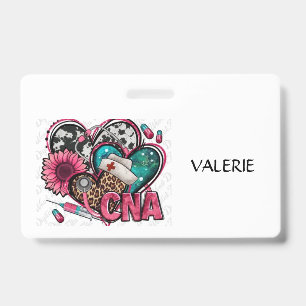 Badge de nom d'aide-soignant certifié CNA