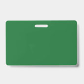 Badge de nom de bénévole vert professionnel (Arrière)