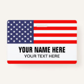 badge de nom de la bannière personnalisée avec dra (Devant)