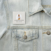 Badge de nom de l'agent immobilier moderne avec ar (En situation)