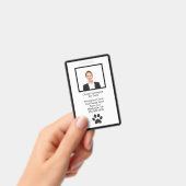 Badge de nom de logo de photo d'identité d'employé (Manuel / portable)