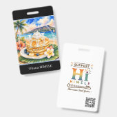 Badge de nom de pancake ʻOhana HIMELE (Avant & arrière)