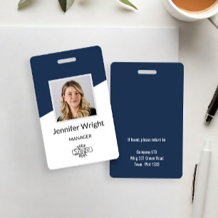 Badge de nom de photo d'employé personnalisé