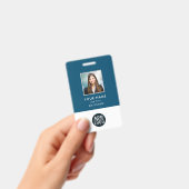 Badge de nom de photo d'employé personnalisé Code- (Manuel / portable)