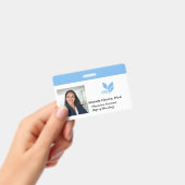 Badge de nom de photo d'identité d'employé personn (Manuel / portable)