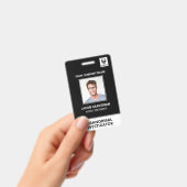 Badge de nom de pièce d'identité de photo d'employ (Manuel / portable)