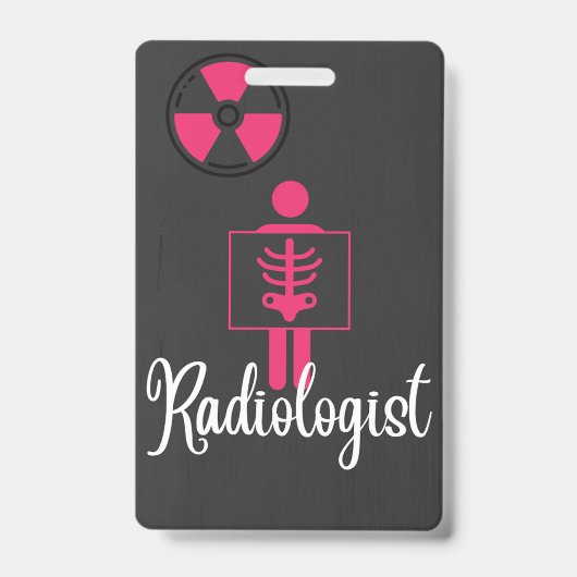 Badge de nom de radiologue (Avant)