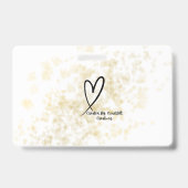 Badge de nom de Thérapeute en Massage (Arrière)