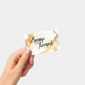 Badge de nom de Thérapeute en Massage (Manuel / portable)