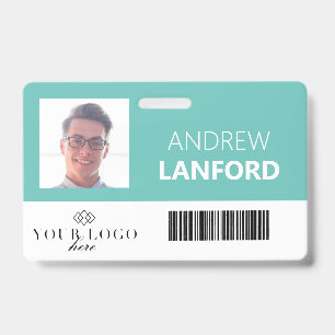 Badge de nom d'employé Logo et couleur personnal