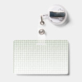 Badge de nom d'employé | Logo et couleur personnal (Arrière avec rétractable)