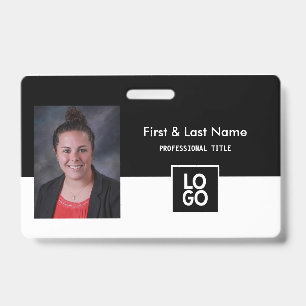Badge de nom d'employé personnalisé Simple Minimal