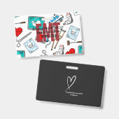 Badge de nom d'EMT (Avant & arrière)