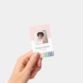 Badge de nom d'enseignant arc-en-ciel Photo ID (Manuel / portable)