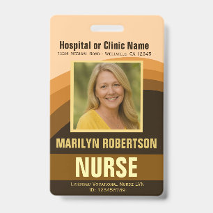 Badge de nom d'hôpital ou de clinique médicale