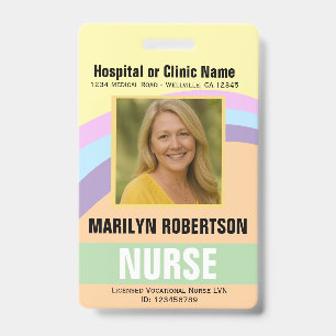 Badge de nom d'hôpital ou de clinique médicale