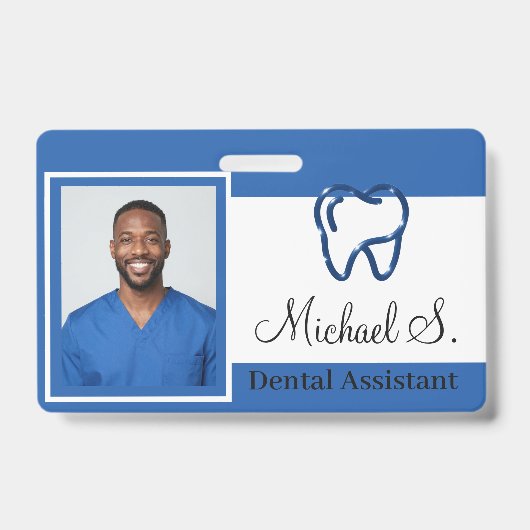 Badge de nom d'identifiant personnalisé simple (Avant)