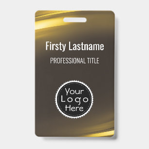 Badge de nom du personnel Badge ID avec logo perso