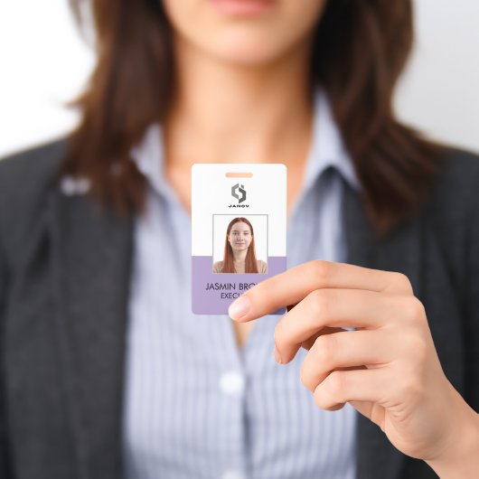 Badge de nom et carte de code QR personnalisé pour (Présenté)
