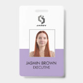 Badge de nom et carte de code QR personnalisé pour (Avant)
