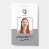 Badge de nom et carte de code QR personnalisé pour (Avant)