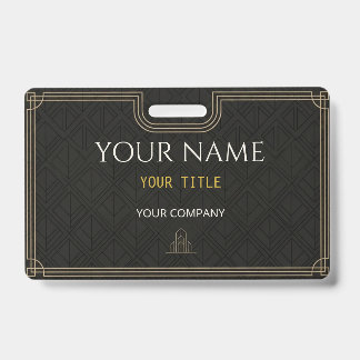 Badge de nom exécutif personnalisé | Étiquette d'e