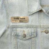 Badge de nom magnétique personnalisé Gold Design (En situation)