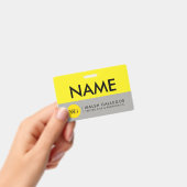 Badge de nom personnalisé (À main)