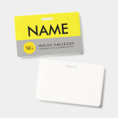 Badge de nom personnalisé (Recto et verso)