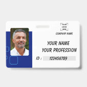 Badge de nom personnalisé Bouton d'identification (Avant)