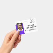 Badge de nom personnalisé Bouton d'identification (Manuel / portable)
