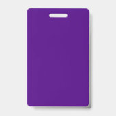Badge de nom personnalisé du bruit pourpre (Arrière)