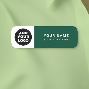 Badge de nom personnalisé pour employés avec logo
