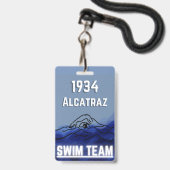 Badge de nouveauté d'équipe de natation (Avant avec lanière)
